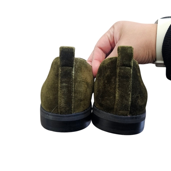 Eileen Fisher Demi 3 Velvet Loafers Olive‎ Green Women's Size 7.5 - Picture 4 of 9